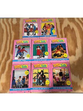 Vintage 1990s GIRL TALK Series Paperback Lot of 8 Books L.E. Blair 2-6 & 37-39